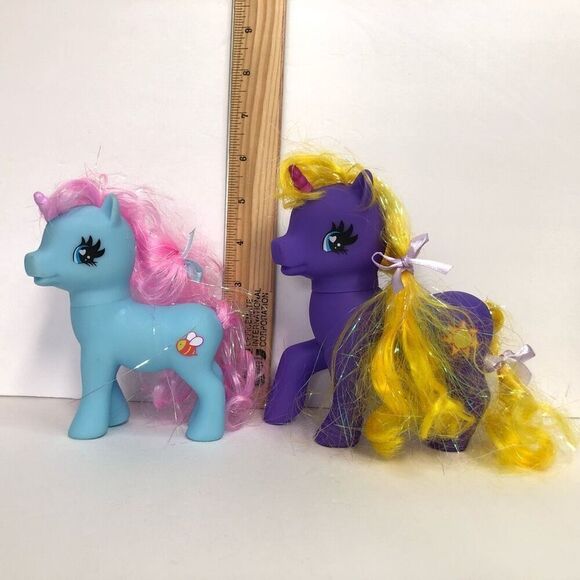 gi go wonder pony land unicorn purple blue and purple bee sun 6 inches tall - Picture 2 of 10